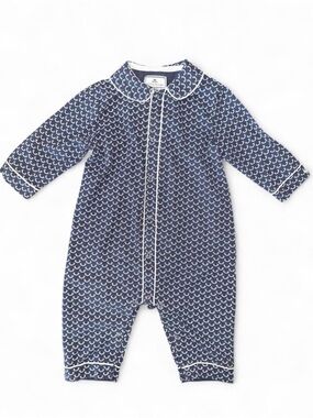 Petite Plume Baby Classic Romper in Nordic Antlers Print